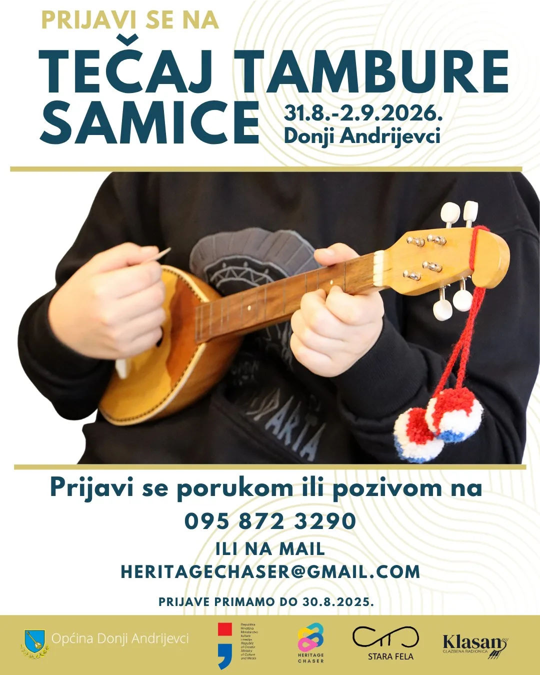Tečaj tambure samice